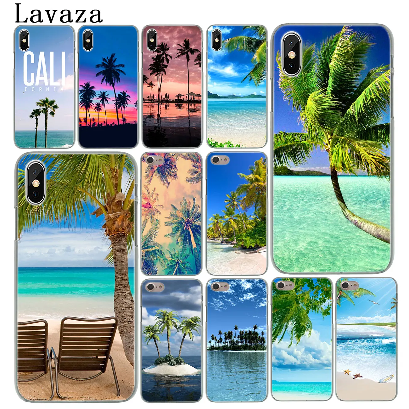 Lavaza морской пляж спрей пальмы TropicalHard чехол для телефона iPhone XR X XS 11 Pro Max 10 7 8 6 6S 5 5S SE