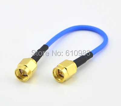 (5 pieces/lot) SMA Extension Jumper Cord Plug to male Coaxial Connector Adapter Blue RG316 Pigtail Cable | Обустройство дома