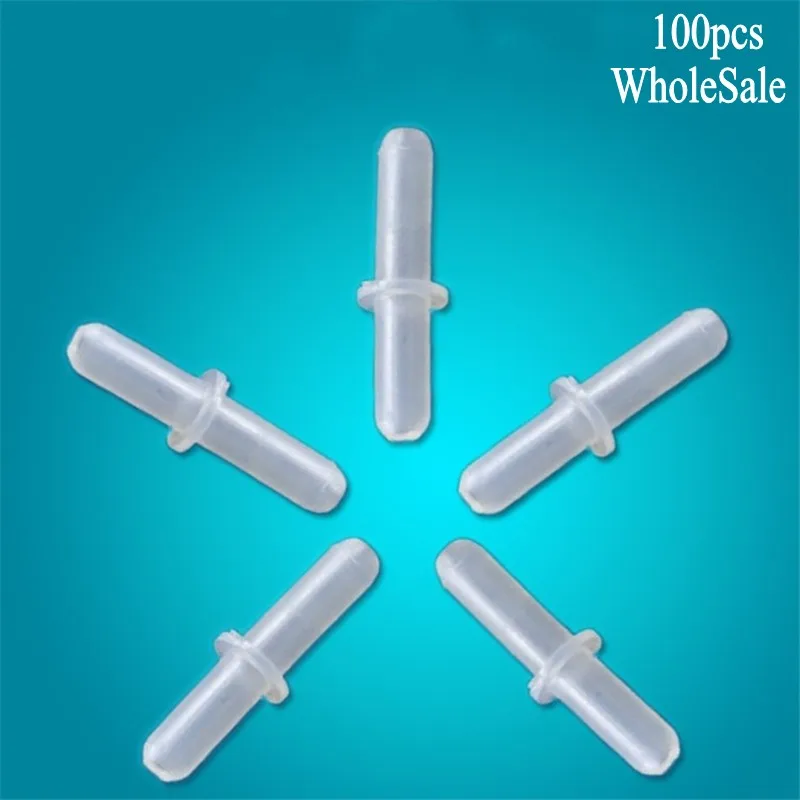 

100 Pcs 2-Way Plastic Air Line Tubing Joints Connectors Aquarium Fish Tank Products