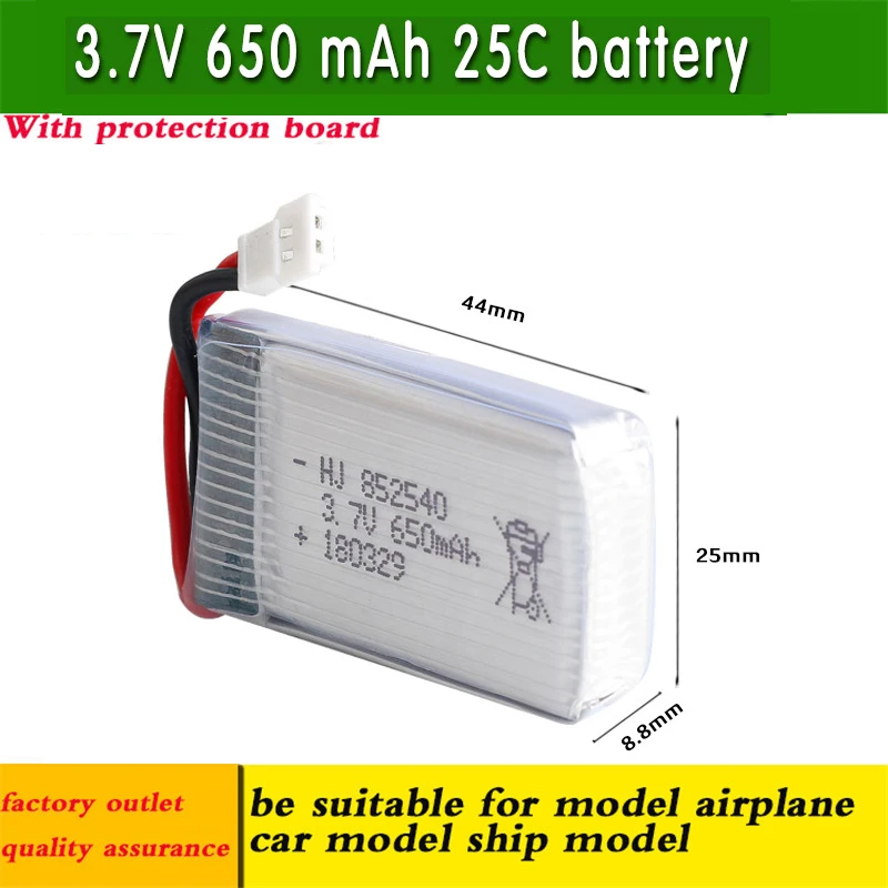 5 PCS 3 7 V 650 мА/ч 25C провод с силикатной гелевой Батарея для Syma S107 S107G Li Po RC Вертолет