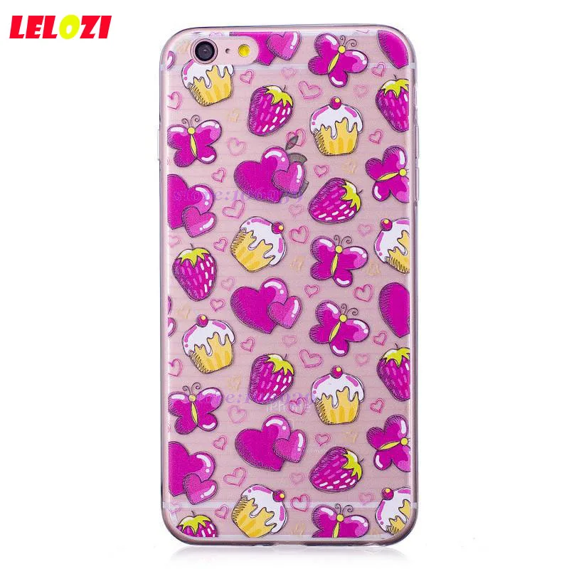 Lelozi противоударный телефон Интимные аксессуары сзади Kawaii/мягкие чехол для iPhone 6