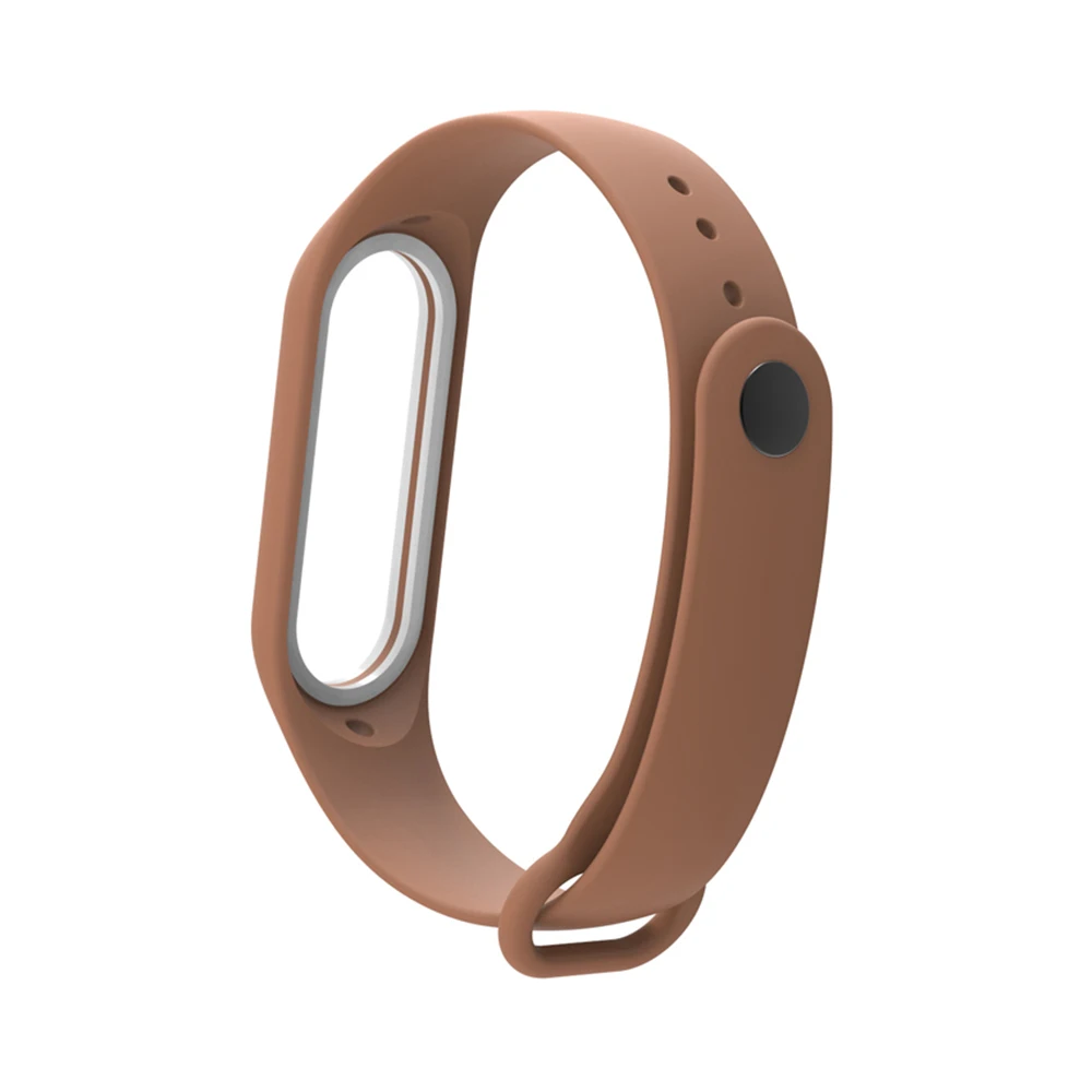 coffee Сменный ремешок на запястье для Xiao-Mi Band 3/4 общие умные часы с усилением кольцо Шагомер Браслет замена - Цвет: coffee
