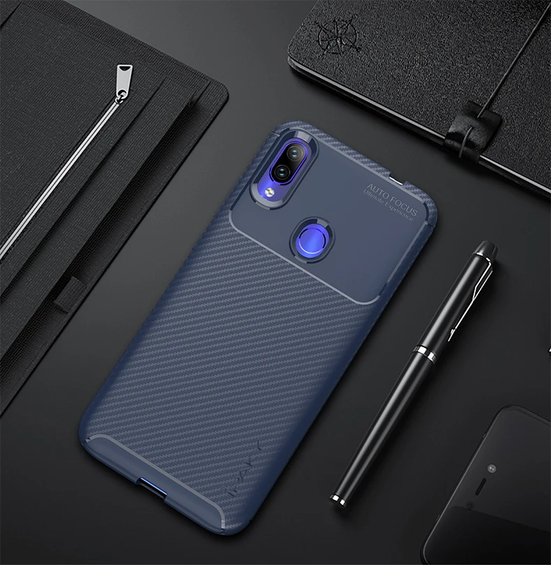 IPAKY для Xiaomi Redmi Note 7 Чехол Мягкий силиконовый чехол бампер противоударный чехол роскошные чехлы для телефонов Xiomi Redmi Note7 чехлы