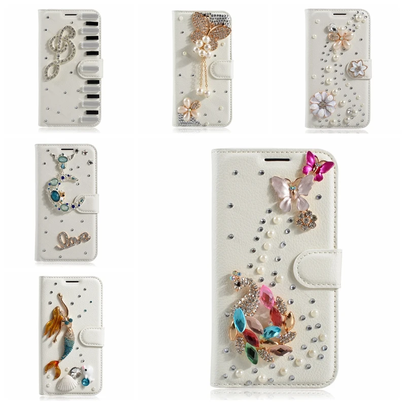 Bling Алмаз Бумажник кожаный чехол для Samsung Galaxy J3 2017 J330 ЕС Версия Crystal Case откидная