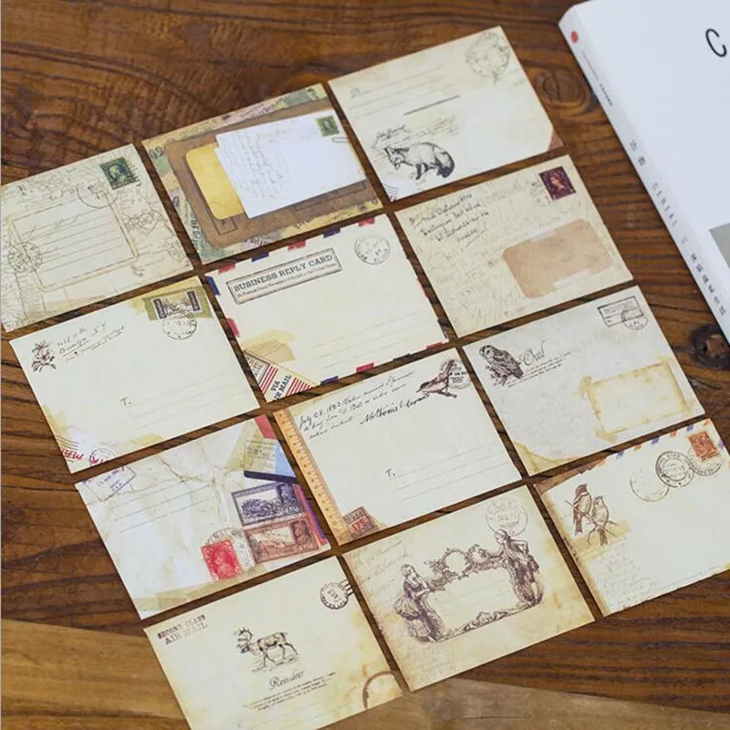 

240Pcs/lot Retro Paper Envelope Cute Mini Envelopes Vintage European Style For Card Scrapbooking Gift