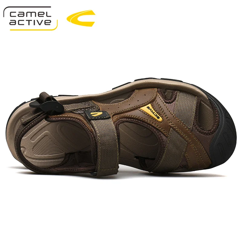 Мужские камуфляжные сандалии Camel Active коричневые повседневные для улицы пляжа