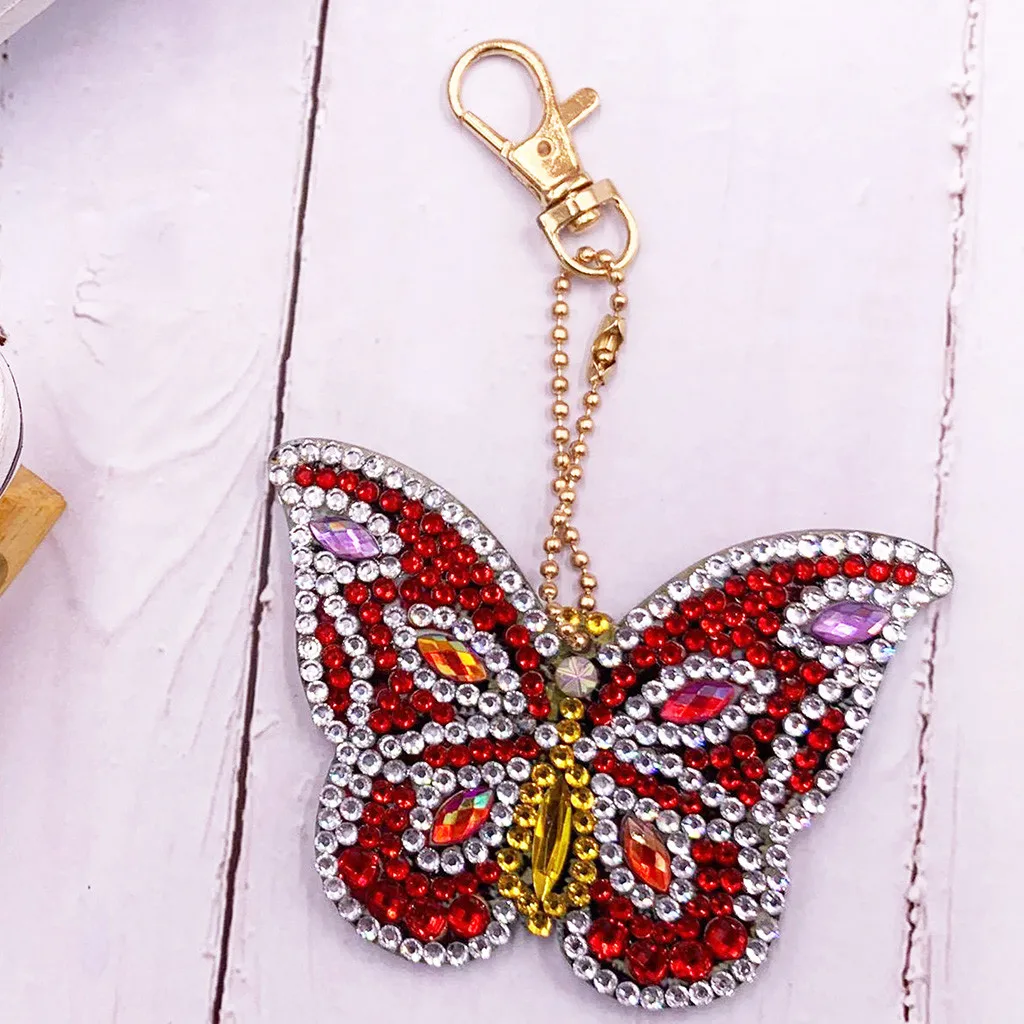 DIY Специальная форма полное алмазное кольцо для ключей набор алмазной вышивки