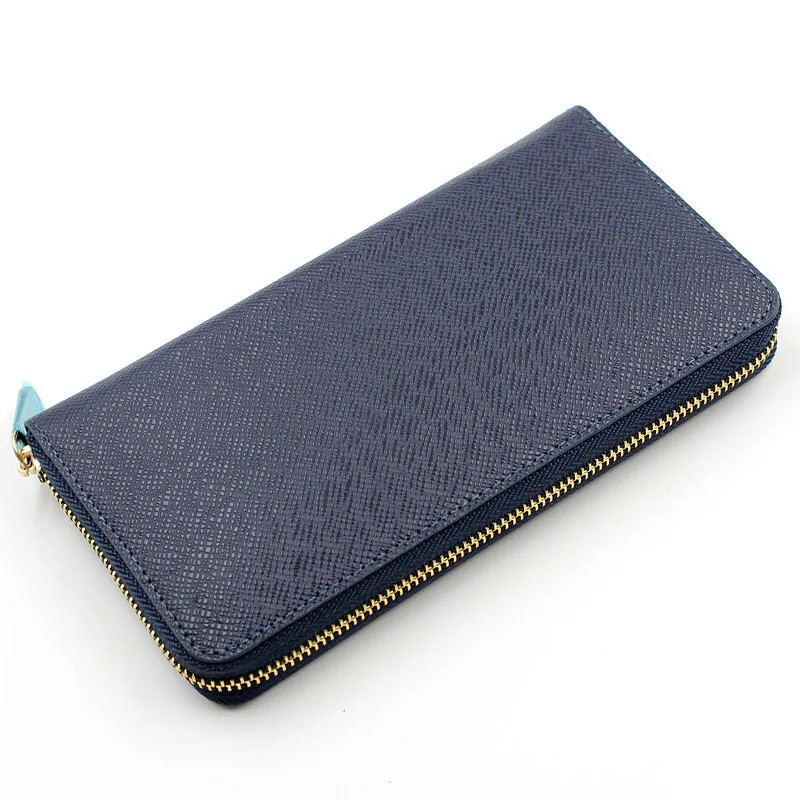 Оригинальный фирменный деловой мужской кошелек на застежке молнии из