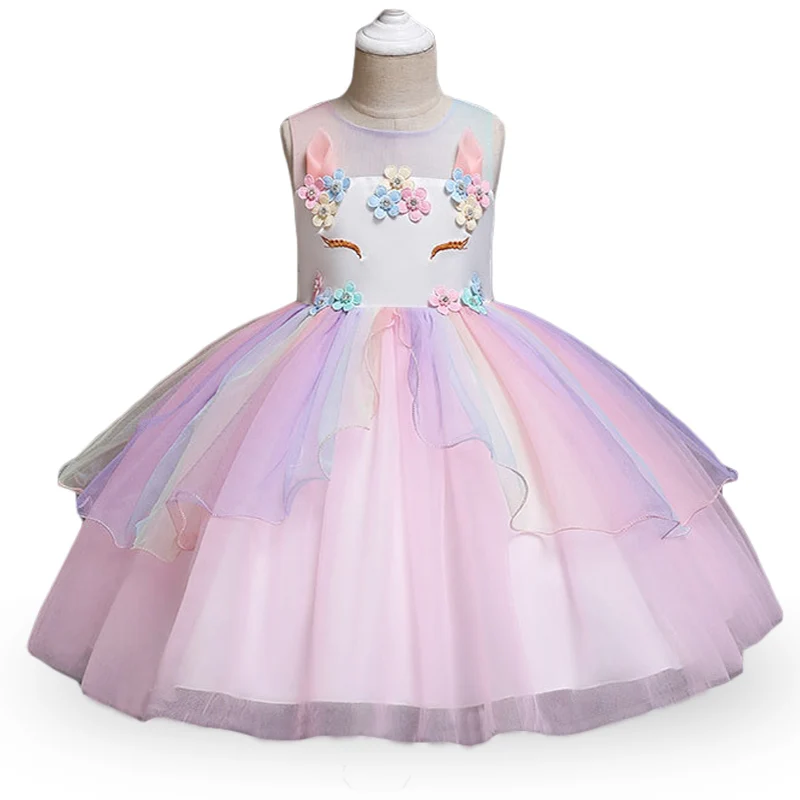 2020 свадебное платье детская одежда для девочек принцессы малышей костюм