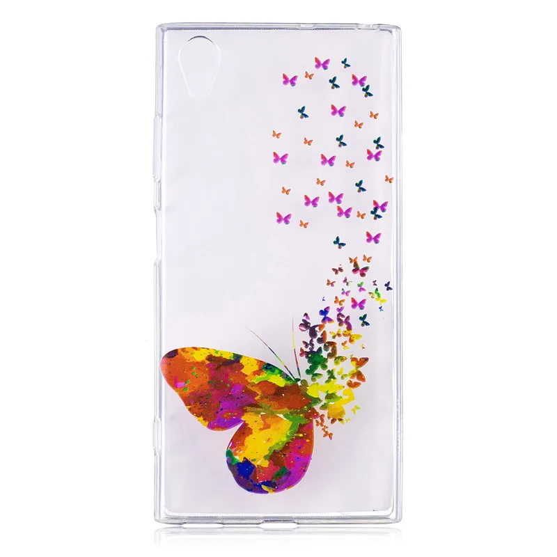 Case for Sony Ericsson XA1 Plus Transparent Soft TPU Silicone Back Phone Cover Painted mobile phone bag | Мобильные телефоны и