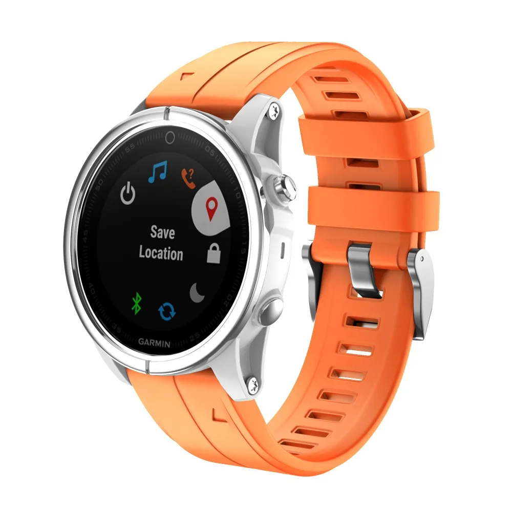 Ремешок для часов 26 22 20 мм ремешок для Garmin Fenix 5X5 5S 5X Plus 3 3HR S60 MK1 Смарт-часы быстросъемный силиконовый ремешок Easyfit