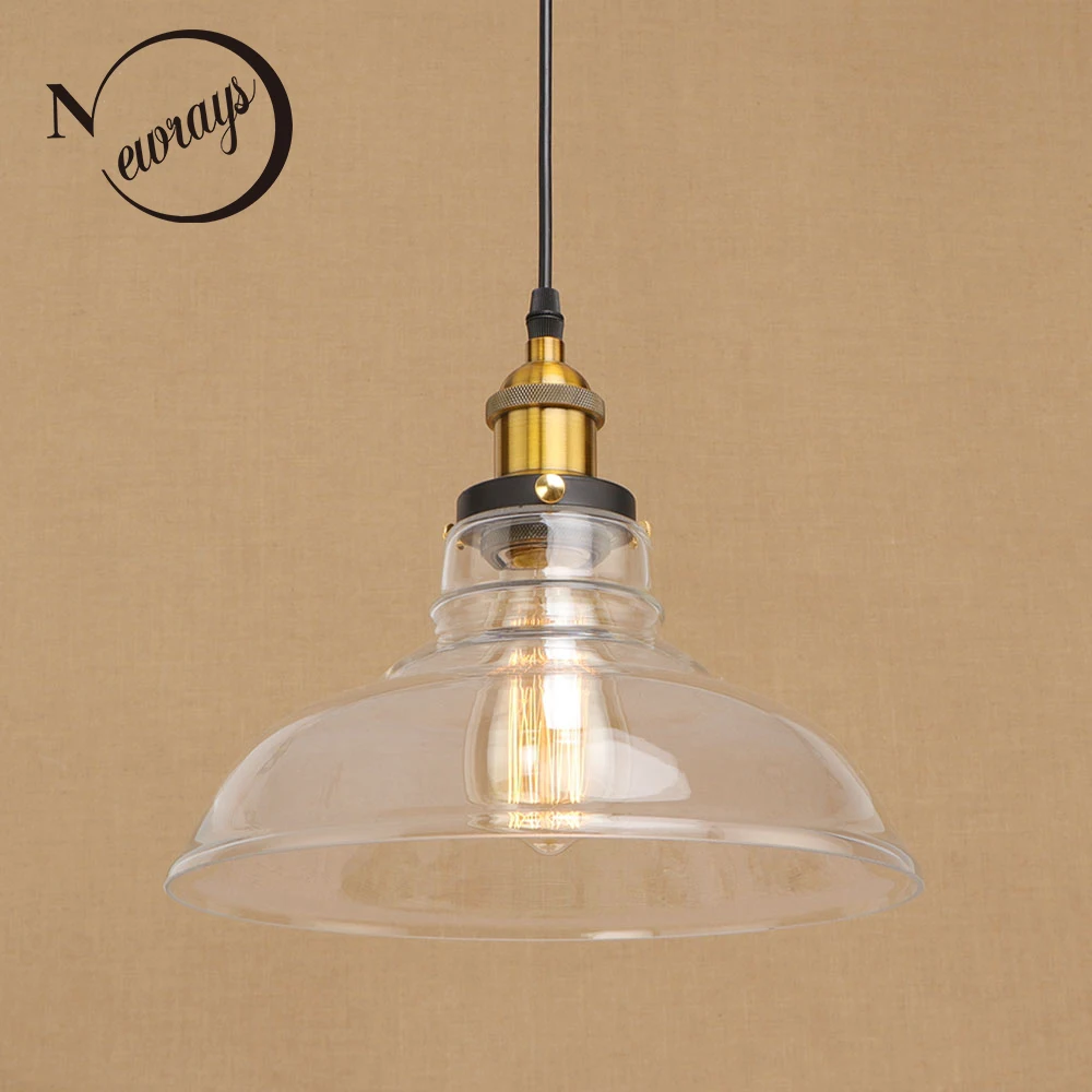 Винтажный подвесной стеклянный абажур подвесные светильники e27/e26 для гостиной