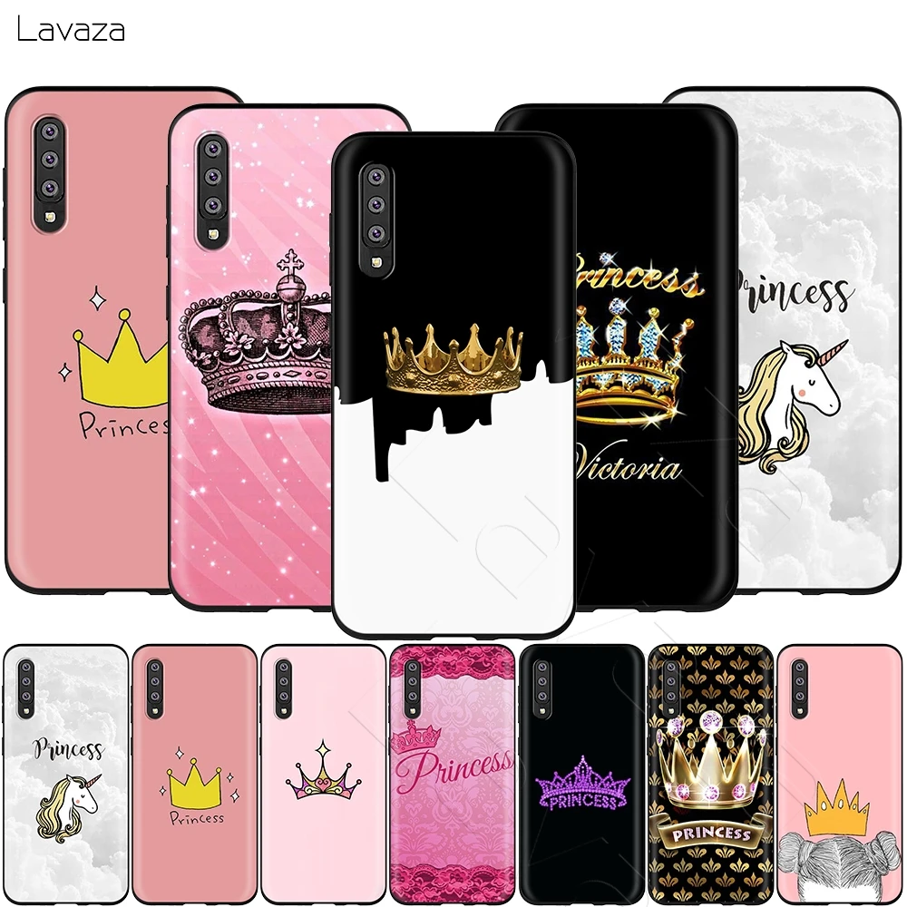 Чехол с короной для принцессы лавазы Samsung Galaxy S6 S7 Edge J6 S8 S9 S10 Plus A3 A5 A6 A7 A8 A9 Note 8 9 |