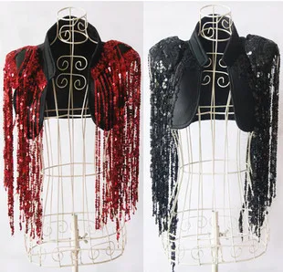 Костюм для выступлений в стиле джаз искусственная Мода блестящая куртка с