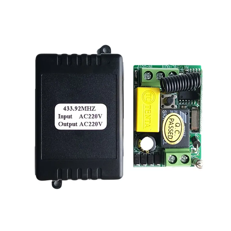 433 315 Mhz AC 220 V 1 CH Пульт дистанционного управления переключатель приемник