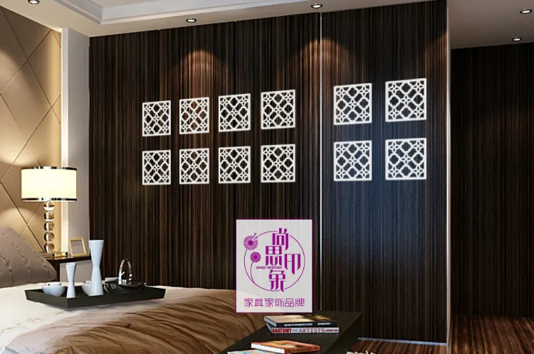 6 шт. резной экран комнаты подвесной перегородка настенный вход офисная