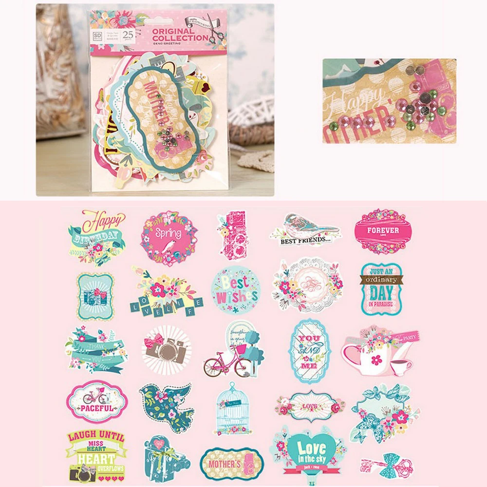 Винтажные титры и цитаты кардсток высеченная упаковка бумажные высечки