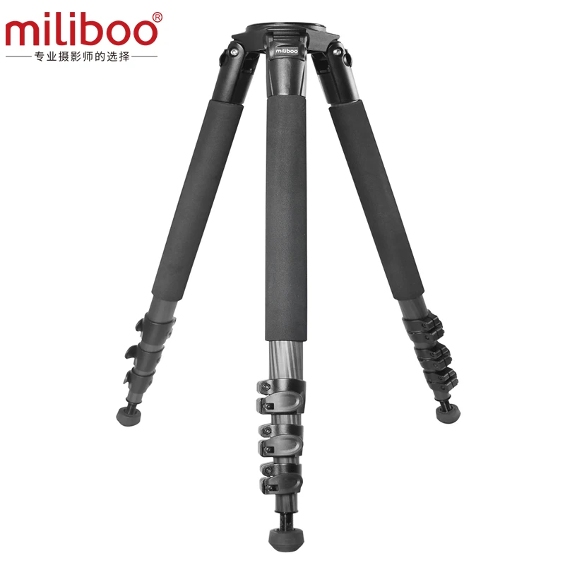 702B without head Miliboo Профессиональный штатив MTT702A/B портативный алюминиевый/углеродное волокно сверхмощный штатив для видеокамеры без шаровой головки монопод - Цвет: 702B without head