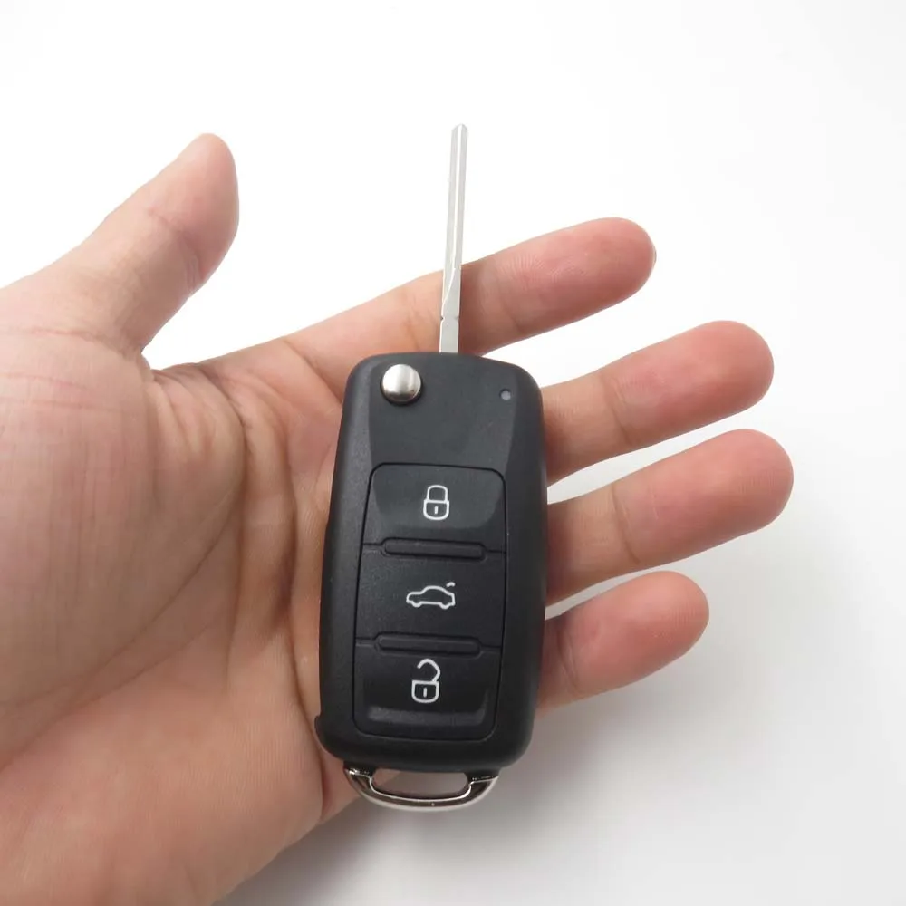5 шт. 3 кнопочный флип чехол для ключа VW 202AD подходит Tiguan Golf Sagitar Polo MK6 Touareg брелок с