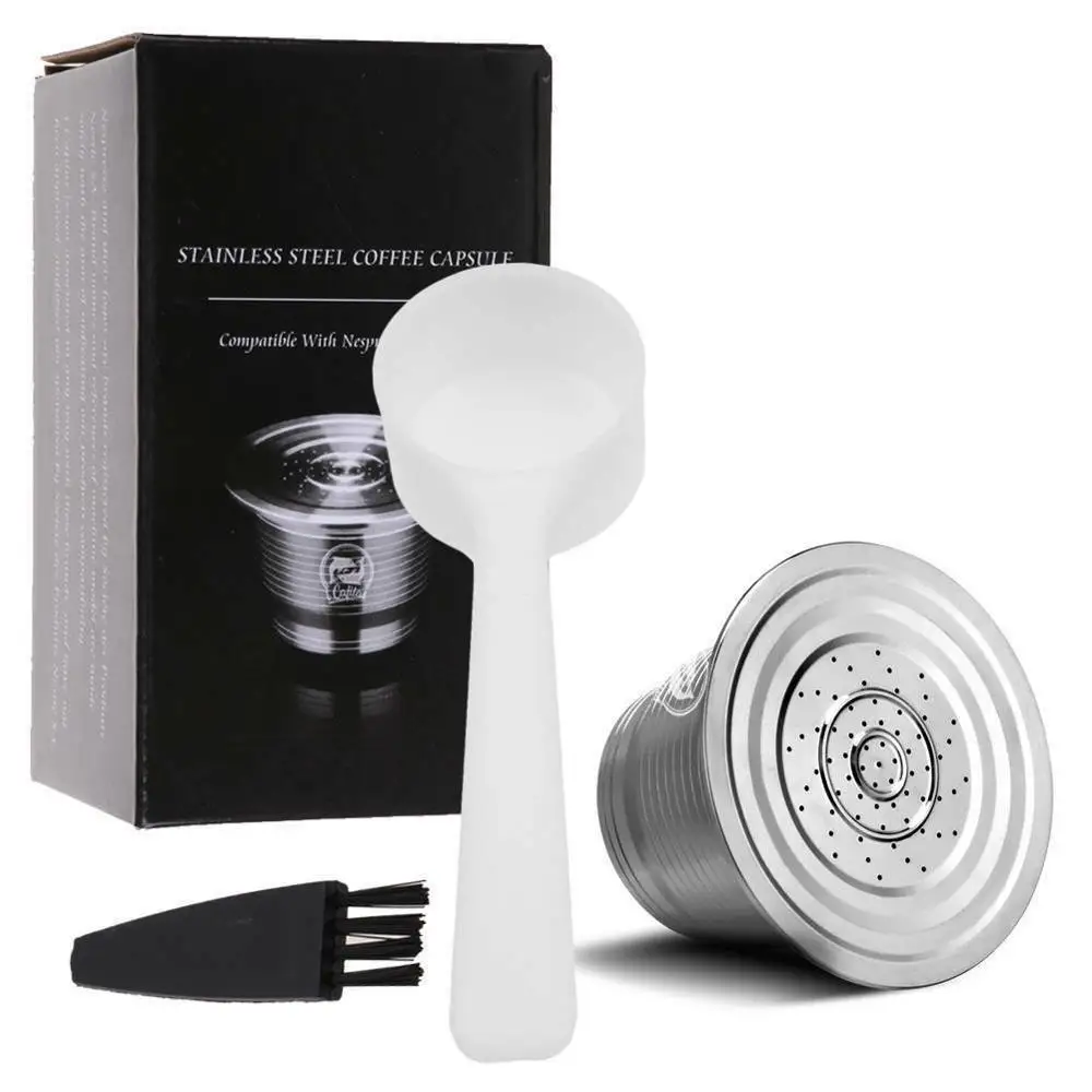 AS PICTURE ICafilas многоразовые кофейные капсулы Nespresso из нержавеющей стали, многоразовые пустые кофейные фильтры для эспрессо-машины - Цвет: AS PICTURE