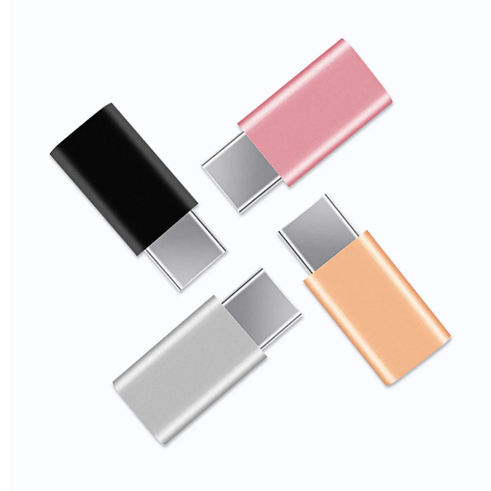 ABAY металлический мини-usb type-C штекер для Micro USB Женский C зарядный адаптер передачи