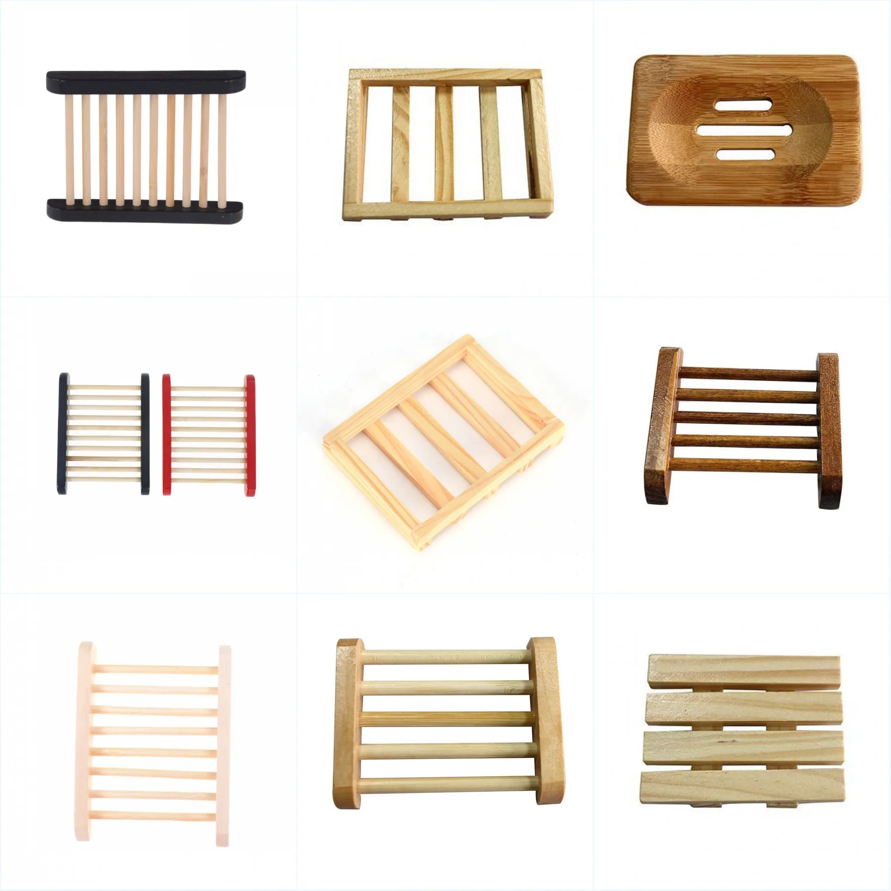 Тарелка для мыла из натурального твердого дерева держатель в ванную комнату