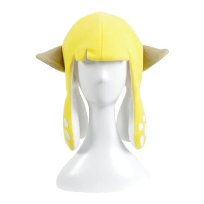 Цвет: желтый Costumebuy Splatoon 2 Inkling Squid, забавная шапка для косплея, вечерние Балаклавы, шапка, костюм на Хэллоуин, аксессуары для взрослых и детей, подарок - Цвет: Цвет: желтый