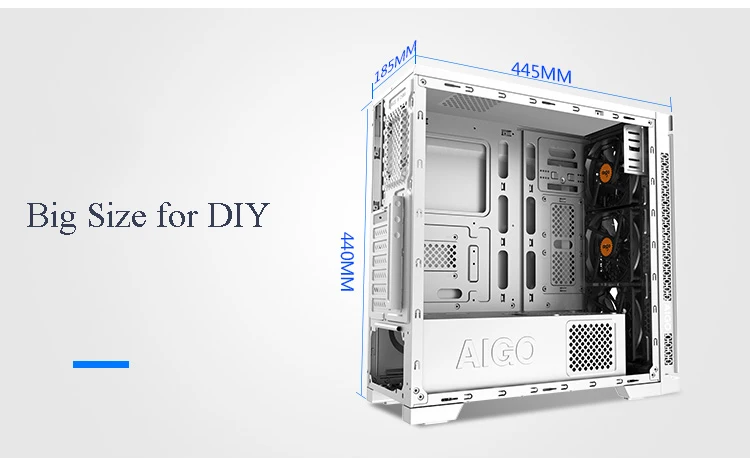 DIY настольный ATX игровой чехол для компьютера поддержка ATX/Micro ATX материнская плата по стандарту ATX power USB3.0 электронные спортивные игровые компьютерные башни