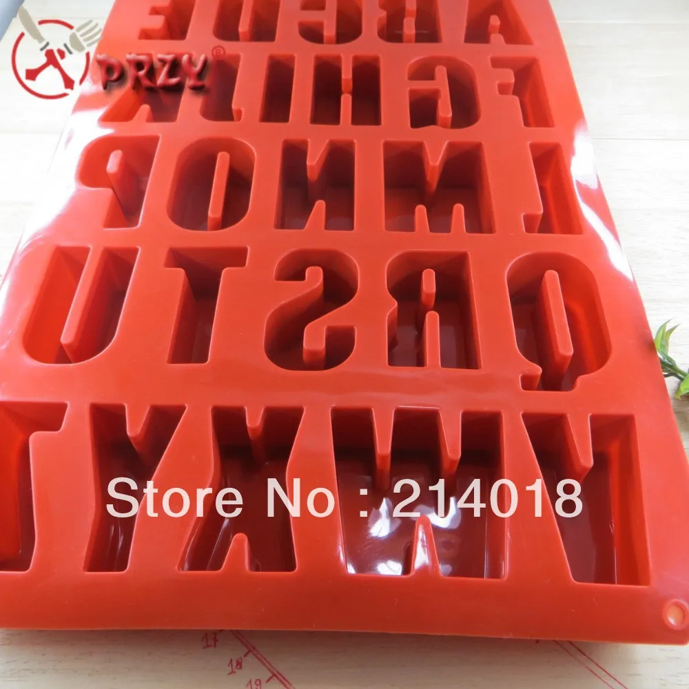 Алфавит для торта PRZY 26 дюймов английский инструмент шоколада цемента бетона 2