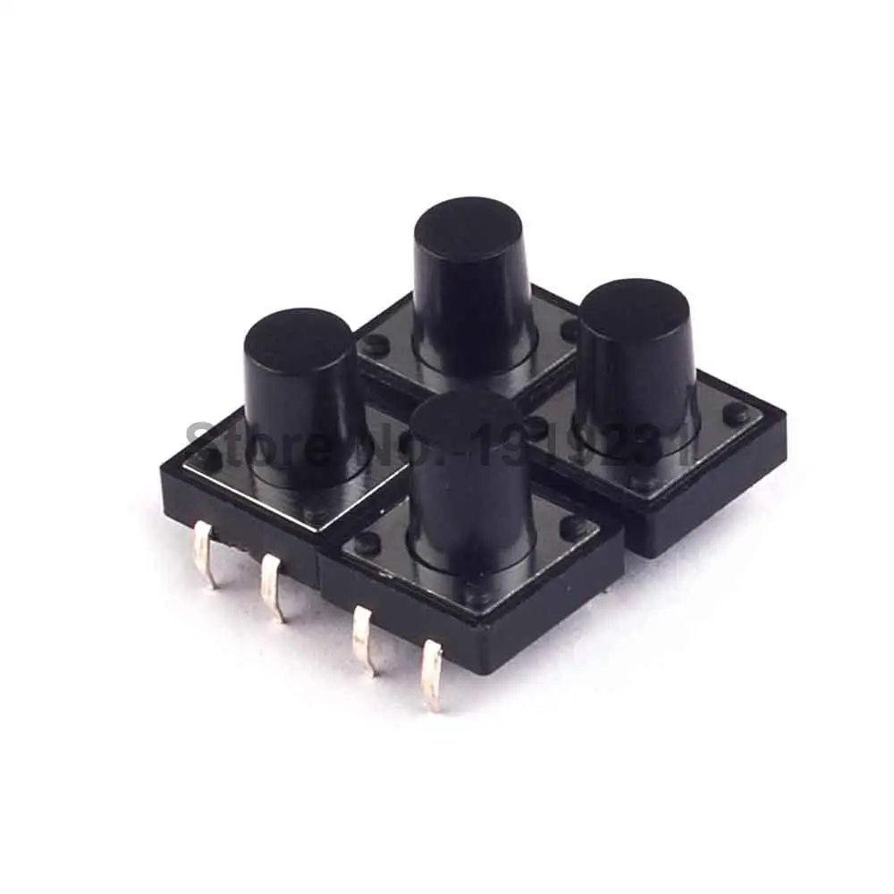 Тактильный тактовый микропереключатель 12X12X11(h) мм, 20 шт.