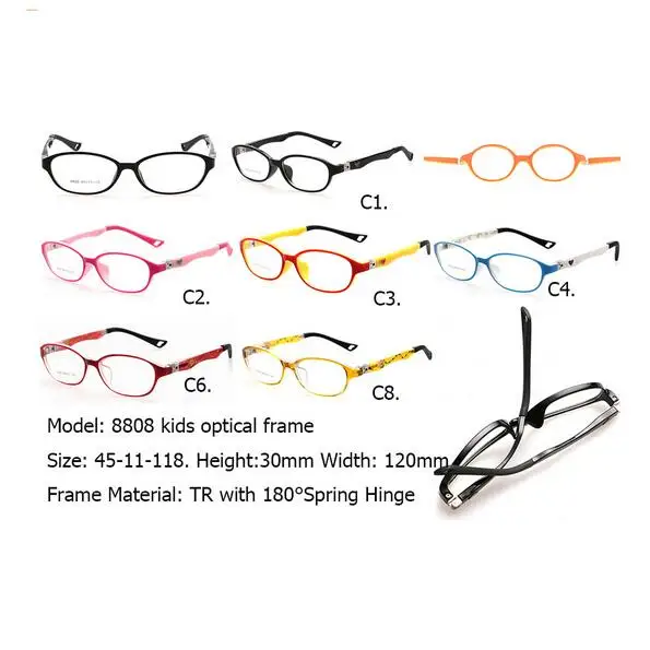 180 весенние очки TR90 детские оправы резиновые гибкие для девочек и мальчиков