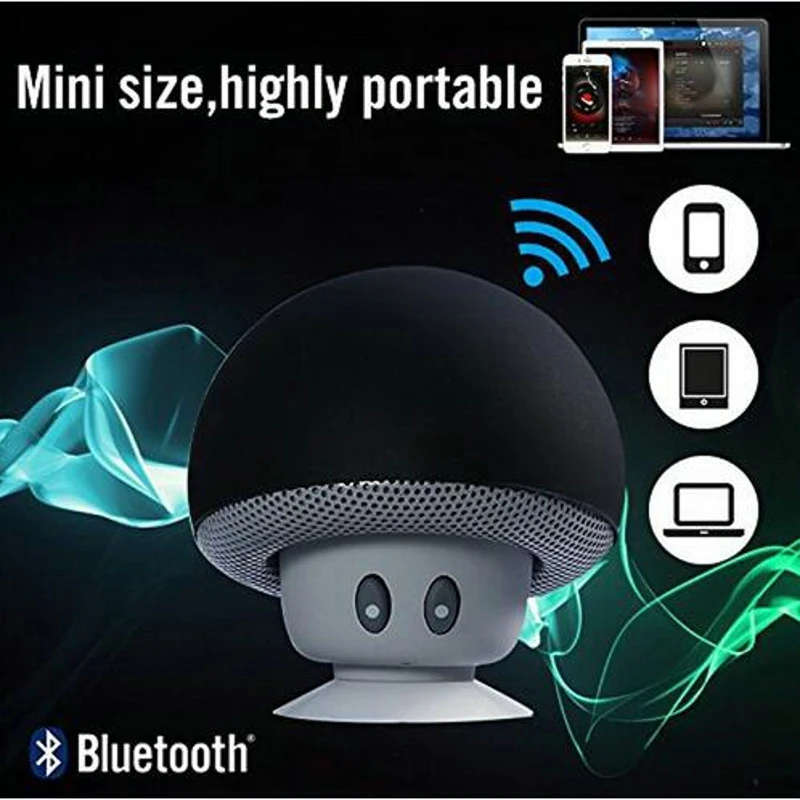 Новый мини Беспроводной Bluetooth динамик в форме гриба хэндс фри Кубка присоски