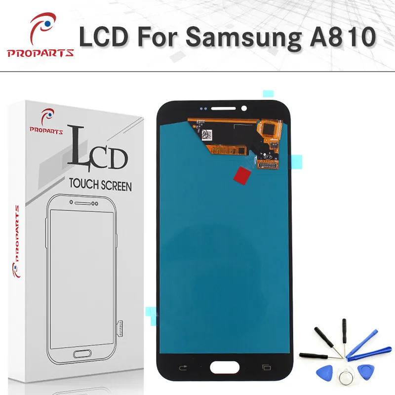 Настоящее Super AMOLED Экран для Samsung Galaxy A8 2016 sm a810 A810F ЖК дисплей Дисплей Touch Панель