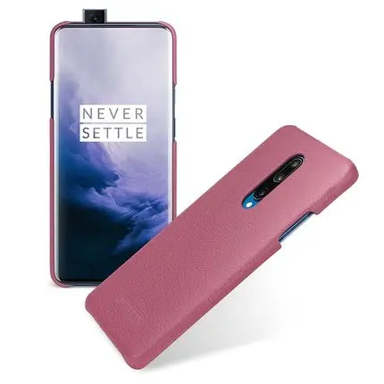 Розовый Эксклюзивная распродажа, чехол из натуральной кожи для Oneplus 7, модный Ультратонкий чехол для телефона Oneplus 7 Pro, Oneplus 7pro - Цвет: Розовый