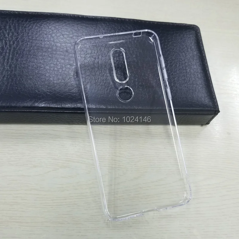 Для Nokia 6 1 Plus/6 Plus тонкий кристально прозрачный Жесткий ПК чехол для задней панели