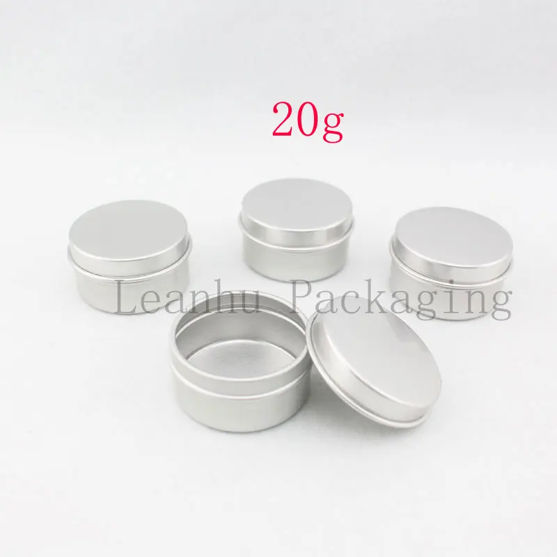 20g X 200 empty silver Aluminum cosmetic cream pot 20g metal tin, aluminum cosmetic cream bottles jars container canning jar