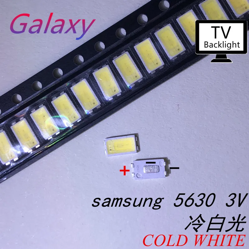 50 шт. для Samsung светодиодная подсветка 0 5 Вт 3 в 5630 холодный белый ЖК-подсветка ТВ
