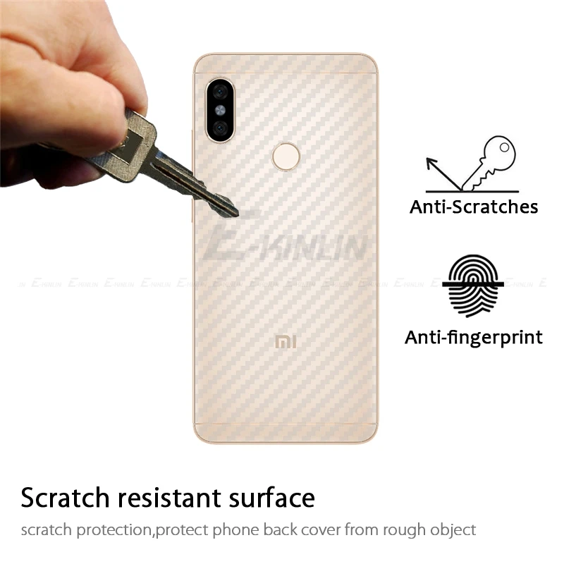 3D углеродное волокно задняя крышка протектор экрана для Xiaomi PocoPhone Poco F1 Redmi Note 5 4X4 5A Prime Pro наклейка защитная пленка