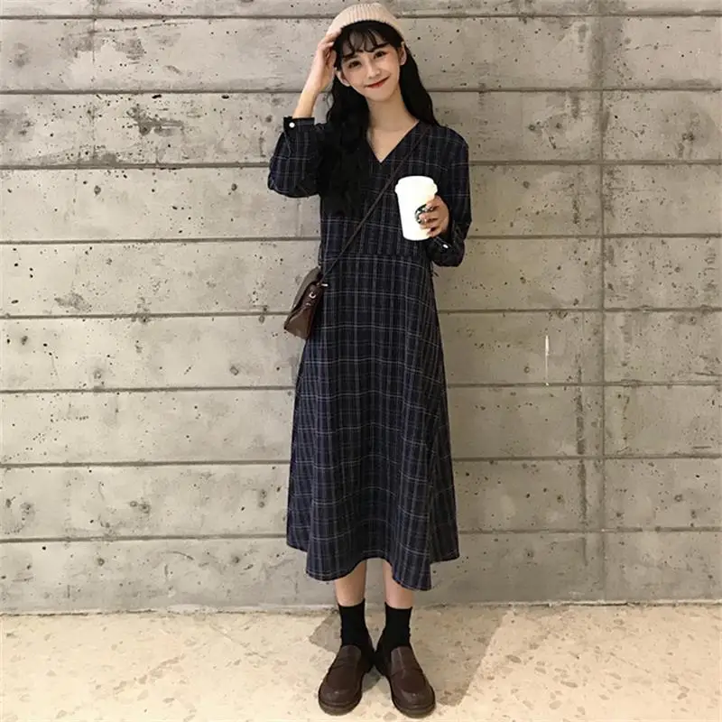 Женские свободные платья в стиле панк японский стиль Harajuku Ulzzang повседневное