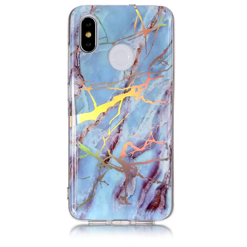 HEMASOLY Case For Xiaomi Mi Mix 2S 8 A2 6X 6 Soft Silicone Laser Shiny Marble Cover |