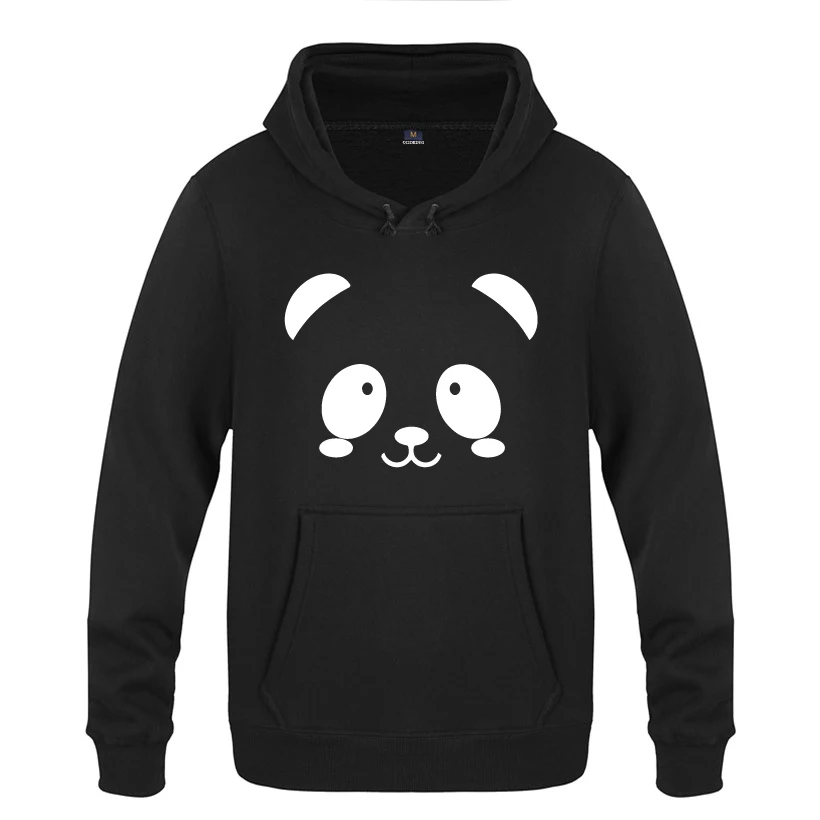 

Cute PANDA Cartoon Hoodies Men 2018 Men's Pullover Fleece Hooded Sweatshirts