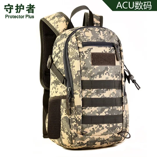 Мини 12л Тактический Рюкзак MOLLE для детей, школьная сумка, нейлоновый водонепроницаемый рюкзак для охоты, боевой военный Камуфляжный Рюкзак