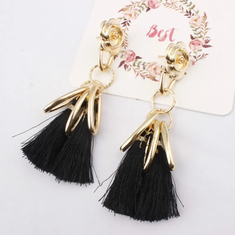 Женские серьги-подвески в этническом стиле 6 цветов | Украшения и аксессуары