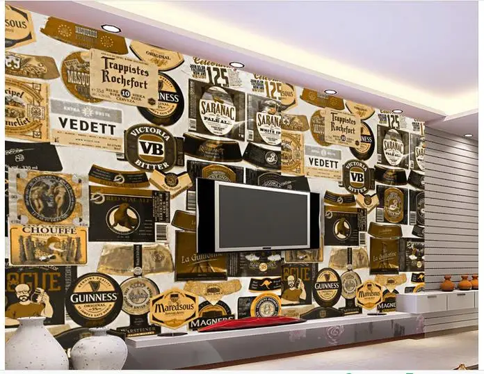 3D wallpaper custom for walls 3d wall murals Retro icon background paintings home decor bedroom | Обустройство дома