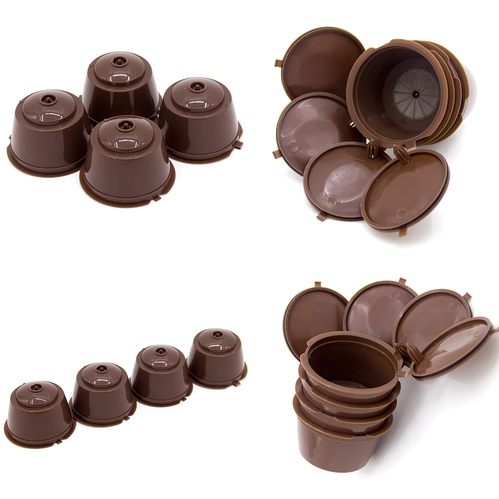 4 шт. многоразовые Многоразовые капсулы с кофе для Nescafe Capsula ложка машины Maker Кофе