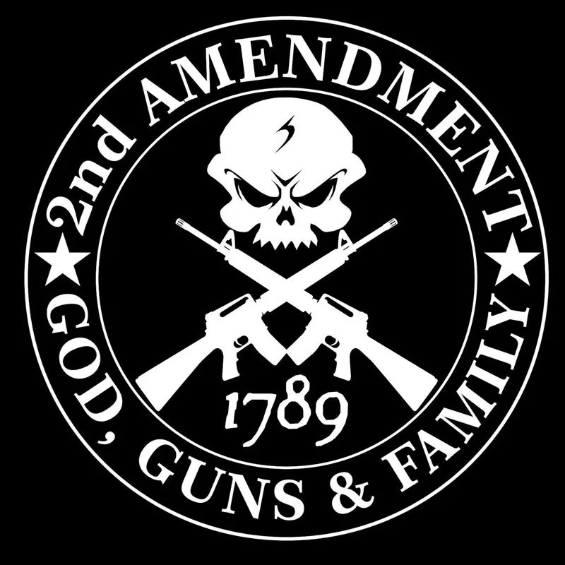 Виниловые декоративные строительные элементы серии GOD GUNS черные/серебряные 14 см