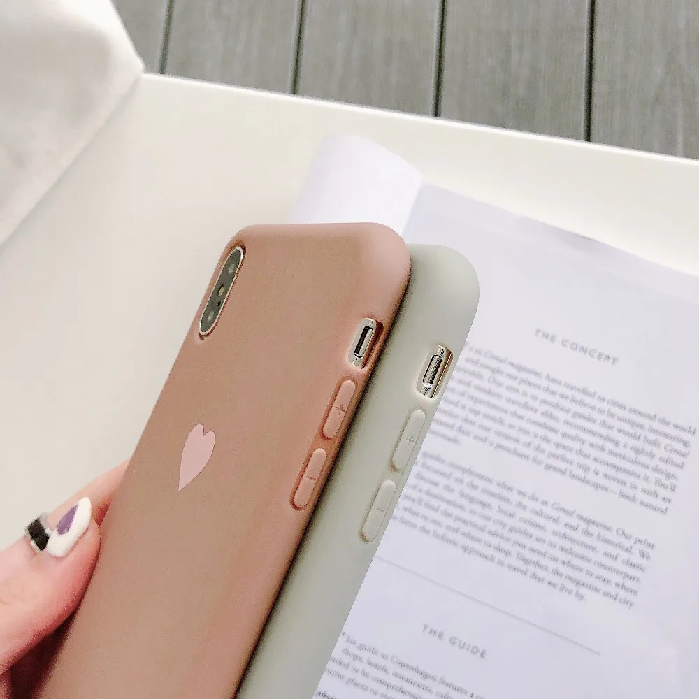 Hysnowendly модные девичьи любовные сердечки телефонные чехлы для iPhone 8 7 6 6s Plus яркие