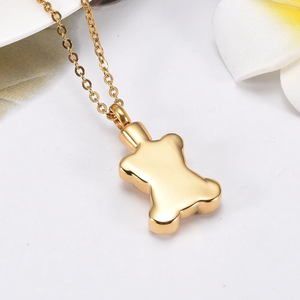 MiniCremation нержавеющая сталь Cute Bear на урнир погребальный пепел подвеска-сувенир