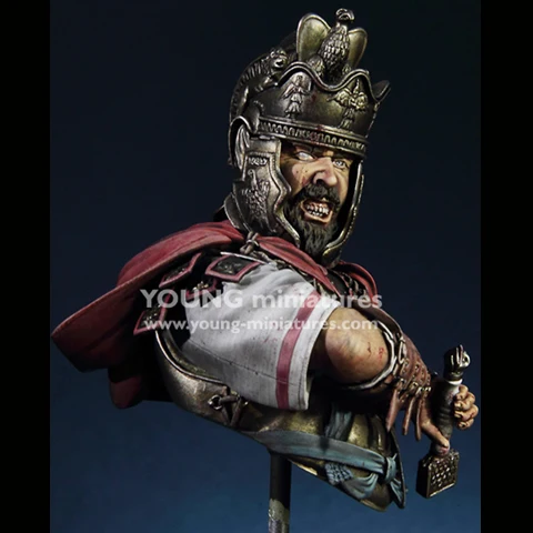 1/10 resin figure bust model historical war role Roman cavalry officer GK white model hand X108