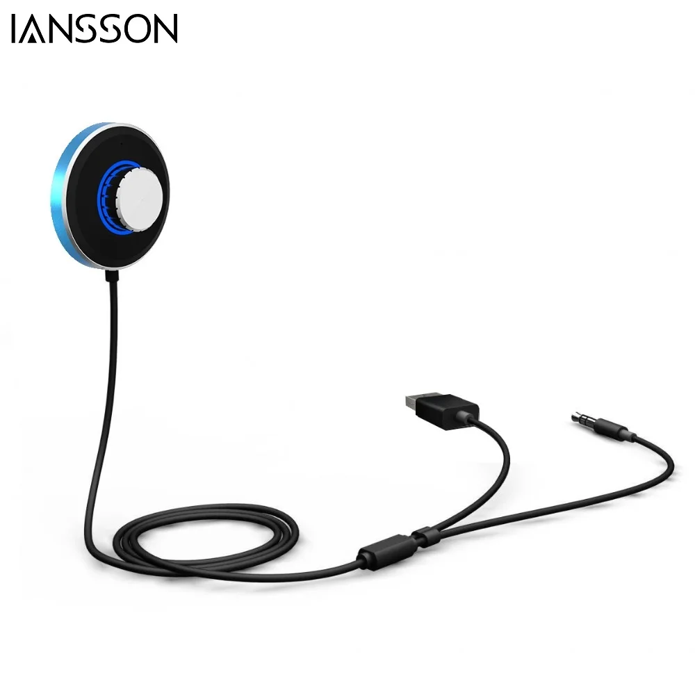 Новый автомобильный комплект 3 5 мм Bluetooth 4 0 аудио приемник Hands-free стерео музыка Aux